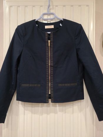 Blazer court bleu marine Camaïeu taille 36