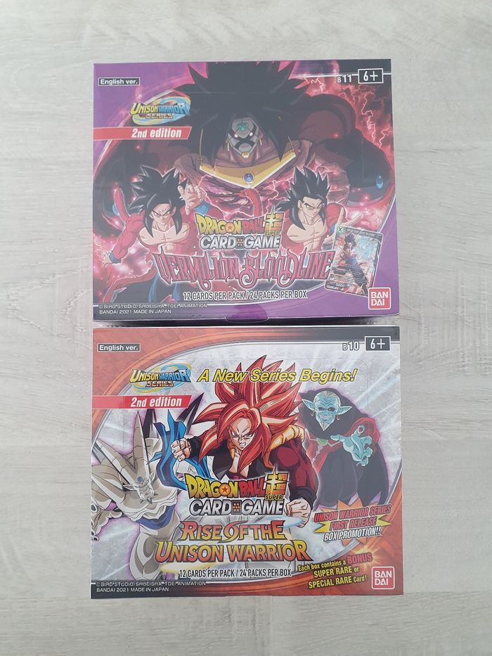 Lot de 2 Display Dragon Ball Super B10 et B11 EN