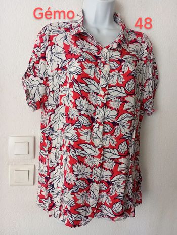 Chemise manches courtes femme.48..
