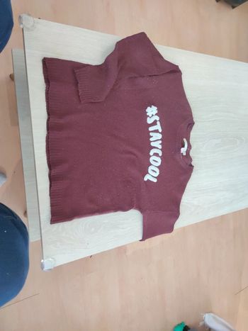Pull bordeaux Gémo 12 ans