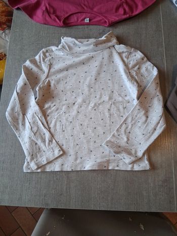 T-shirt manches longues col roule 6ans in extenso