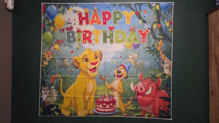 Decoration d'anniversaire roi lion