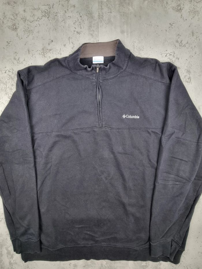 Sweat Columbia 1/4 Zip noir – Taille XXXL Homme (mesures en photos) - photo numéro 3
