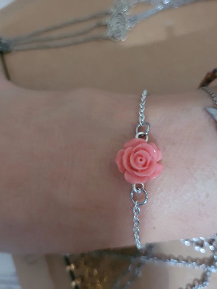 Bracelet en acier inoxydable argenté