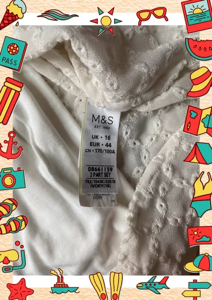Débardeur t shirt blanc Marks & Spencer per una - photo numéro 5