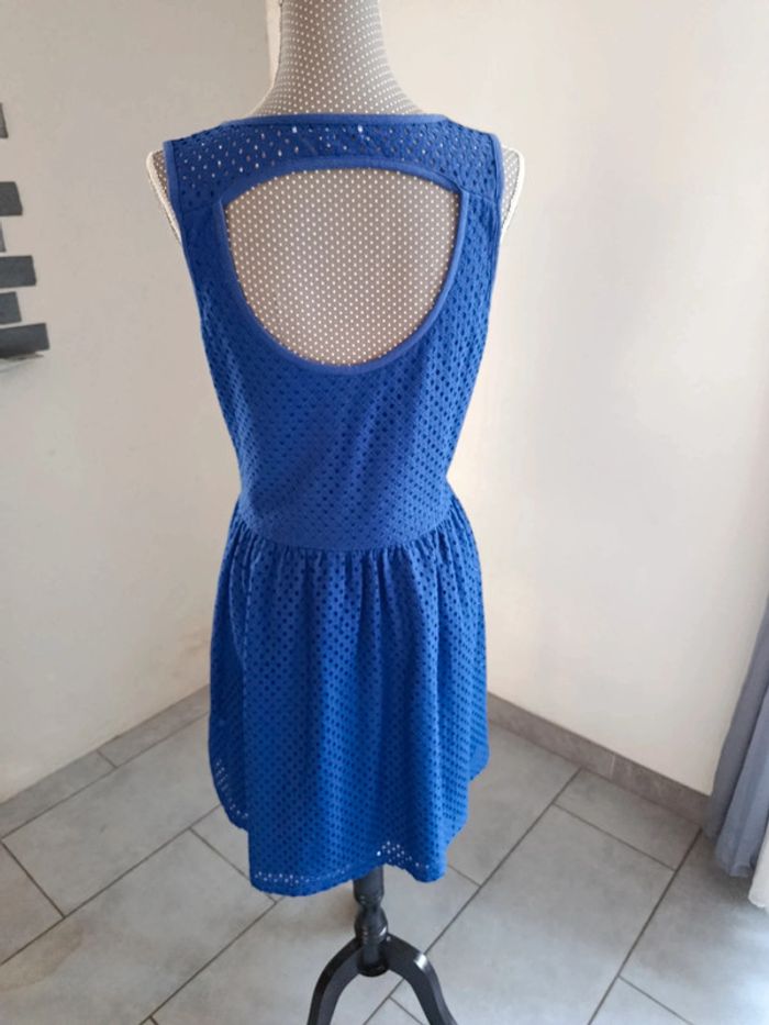 Robe bleue ajouré U Collection Taille 38 - photo numéro 4