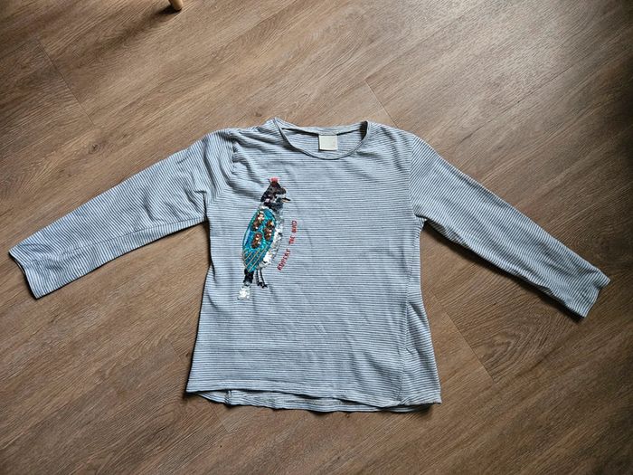 Tee-shirt fille manche longue