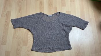 Pull court gris