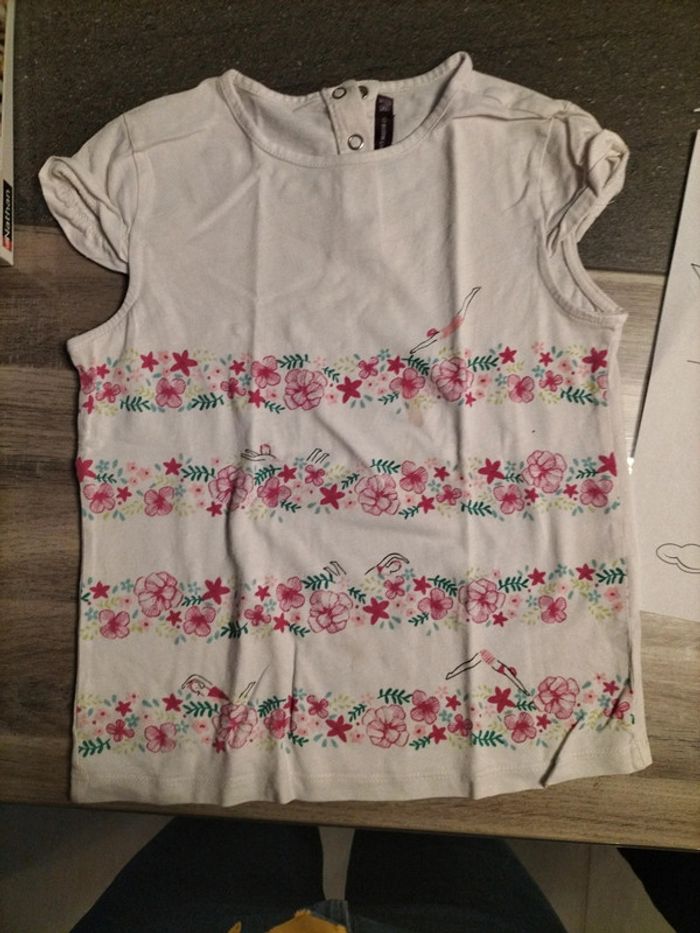 T shirt fleurs