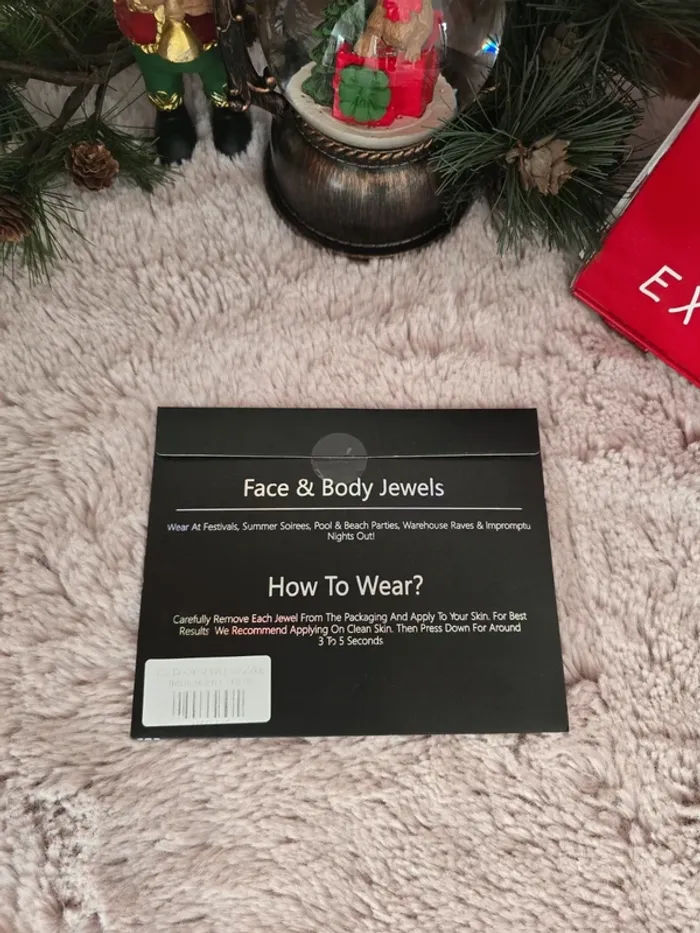 Bijou de corps NEUF – Style festival / strass argenté - photo numéro 2