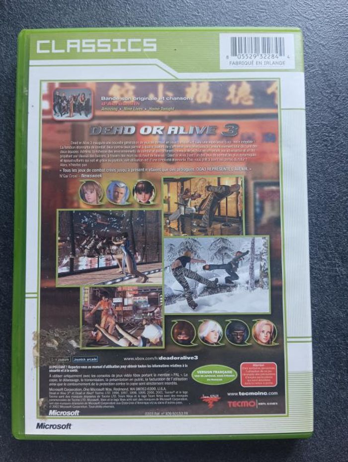 Microsoft - Xbox - Dead or alive 3 - photo numéro 2