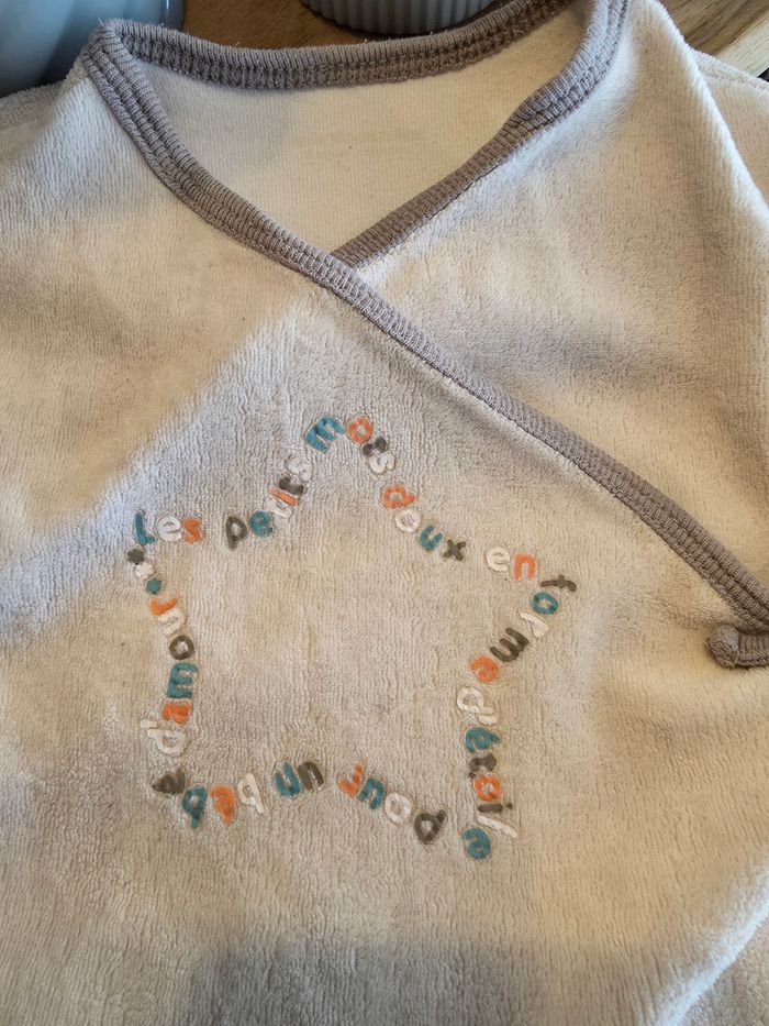 Pyjama velours une pièce 3 mois - photo numéro 2