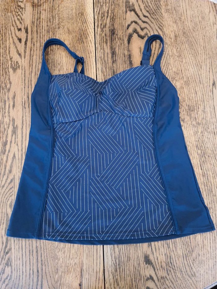 Haut de Tankini Nickey Nobel bleu/blanc fr 46 - photo numéro 2