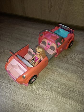 poupée polly pocket avec sa voiture piscine