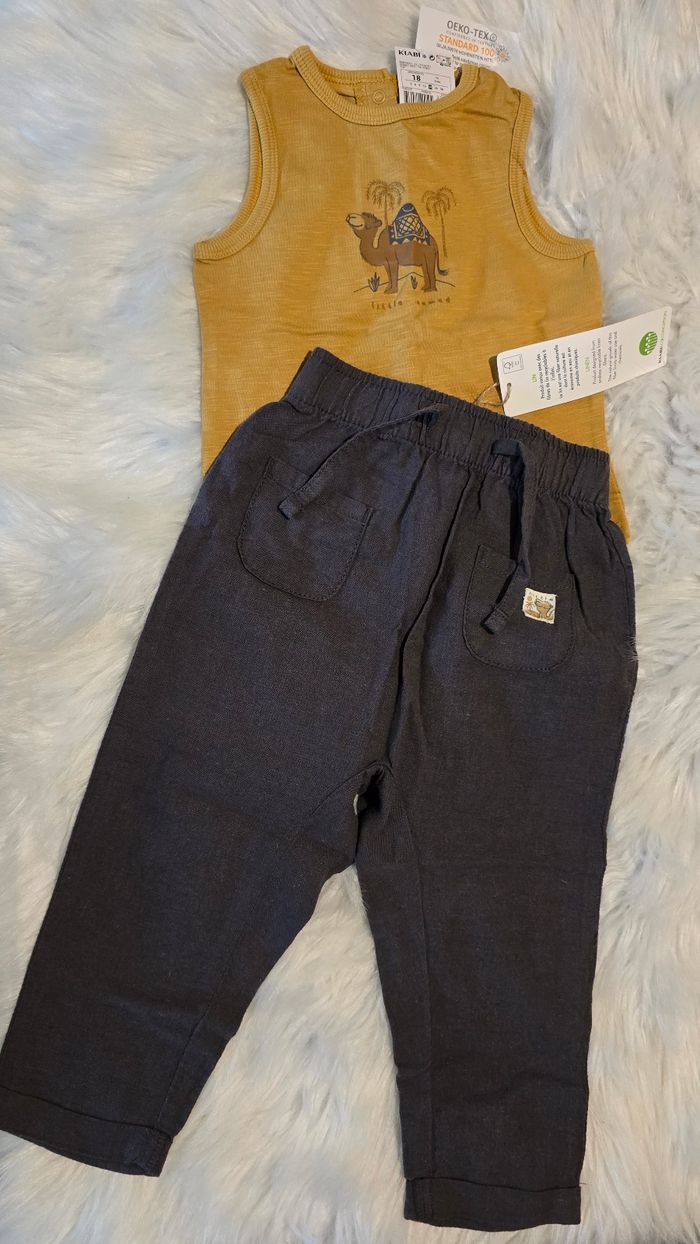 (Neufs non portés) 🏷💙🥰LOT : Trois ensembles Primptemps/ete 18mois Garçon 🥰 - photo numéro 3