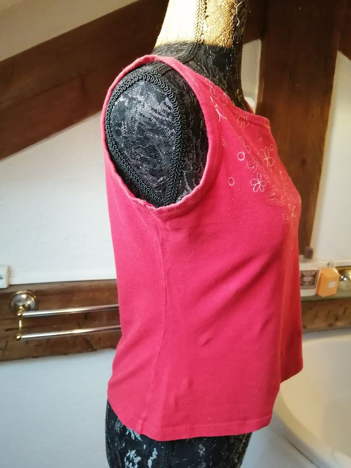 Etam - débardeur / haut rouge - photo numéro 3