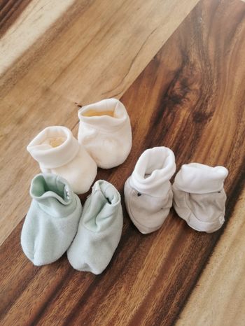 Lot de 3 chaussons naissance