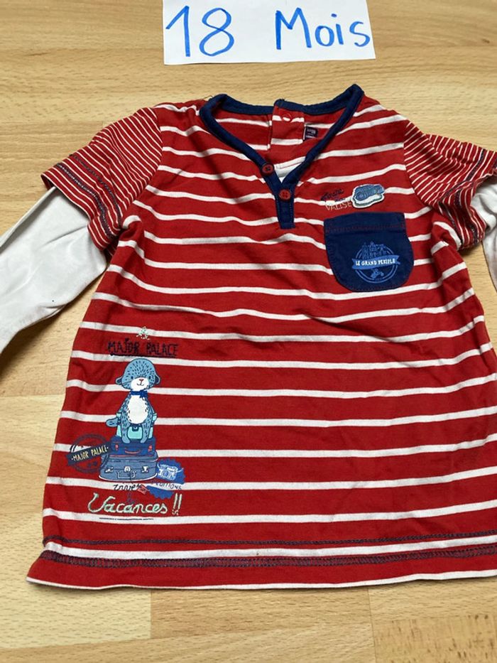 Tee-shirt manches longues 18 mois Sergent Major - photo numéro 2