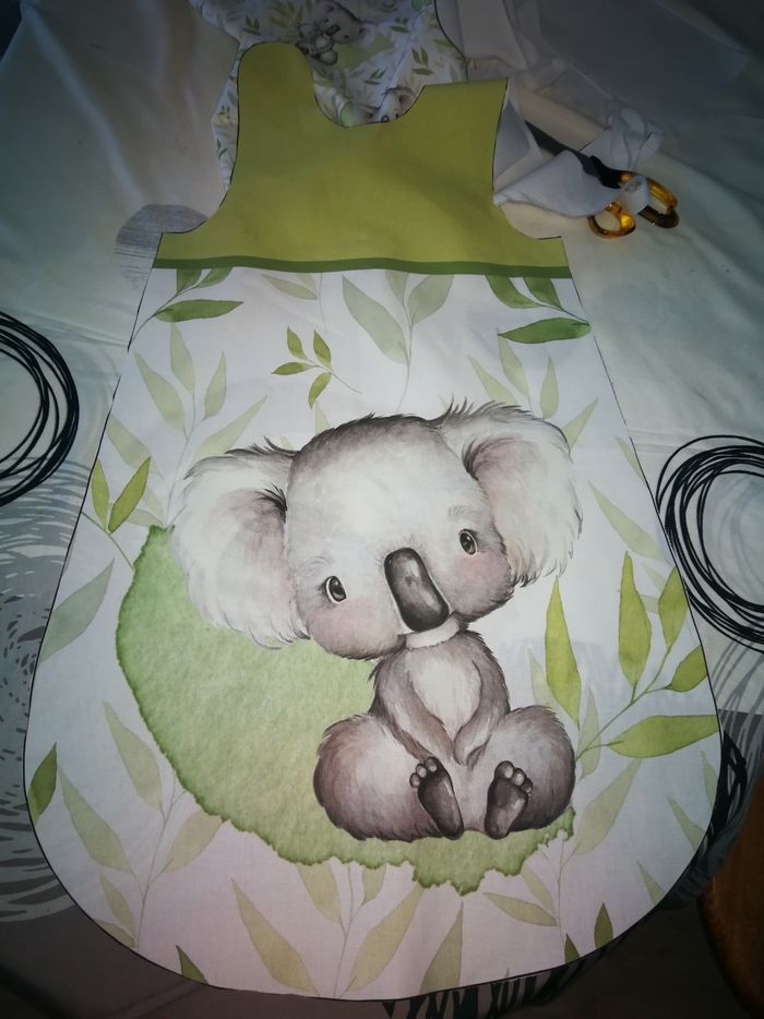 Couverture et turbulette koala vert - photo numéro 4