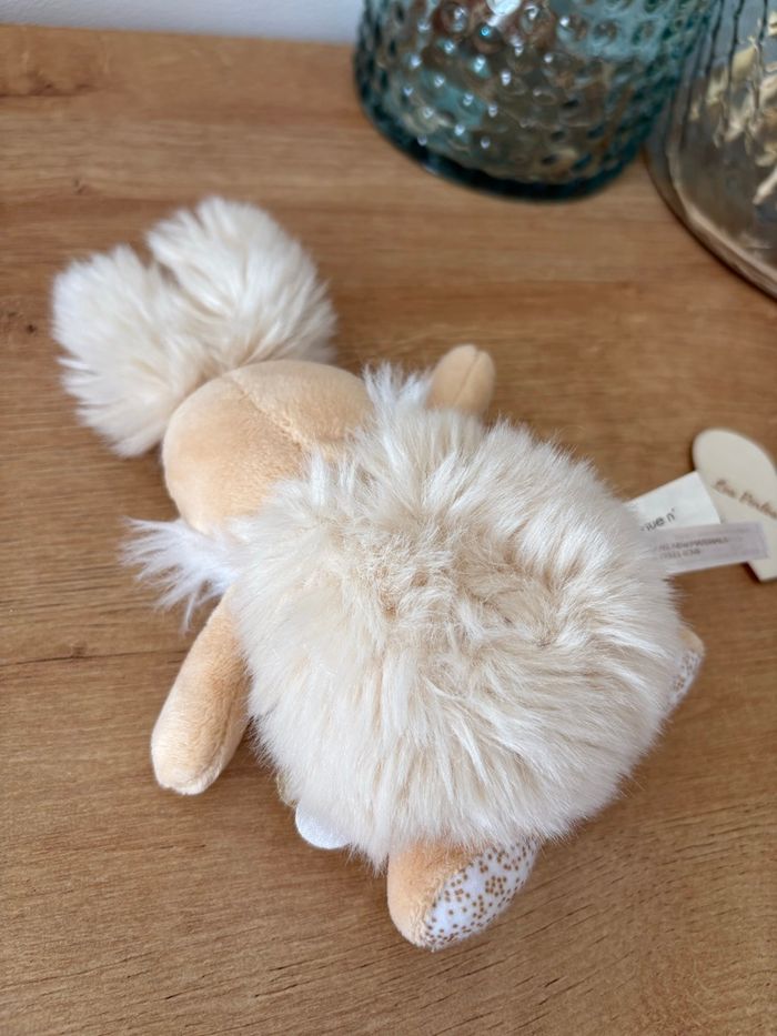 Doudou lapin beige hochet - photo numéro 6