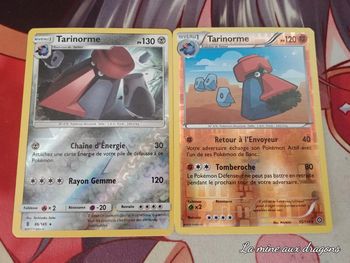 Lot cartes Pokemon Tarinorme Holo reverse