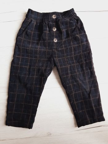 Vêtement bébé pantalon velours à carreaux Zara 2 ans
