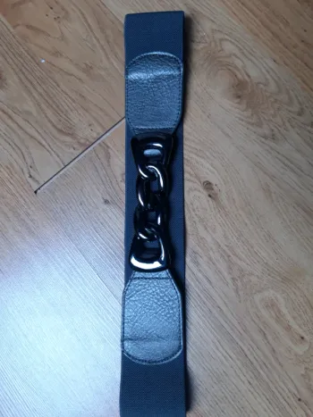 Grosse ceinture élastique grise taille 90