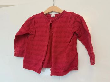 Gilet H&M rouge en 12mois/1an