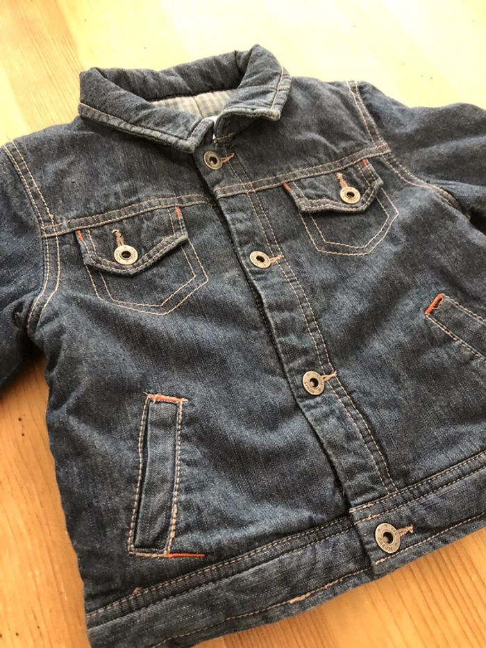 Veste en jean molletonnée - photo numéro 2