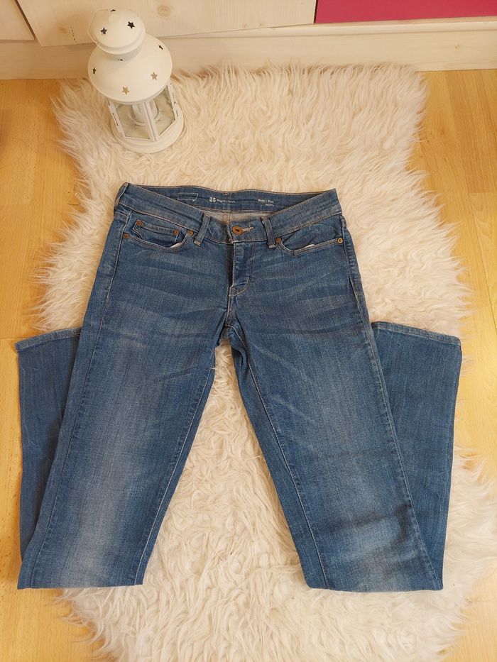 Jean Levi's bleu délavé slight curve modern rise skinny T25 fille ado authentique TBE 👩