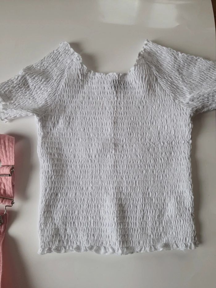 Salopette short + t shirt - photo numéro 3