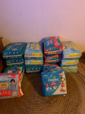 Couches Pampers 10€