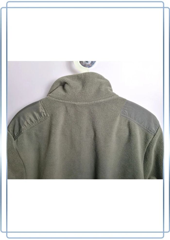 Polaire quart de zip nike / homme / taille S kaki / logo brodé bi matière - photo numéro 11