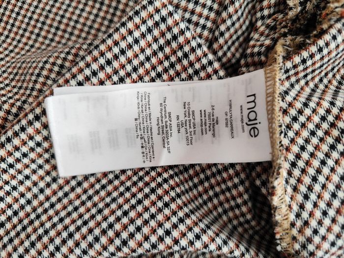 Robe neuve mi longue Maje taille 1 pied de poule automne hiver - photo numéro 9