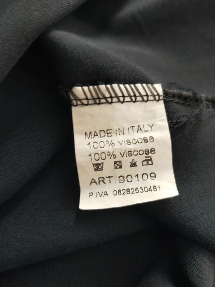 Robe longue noire à bretelles – Made in Italy – Taille 36 - photo numéro 8