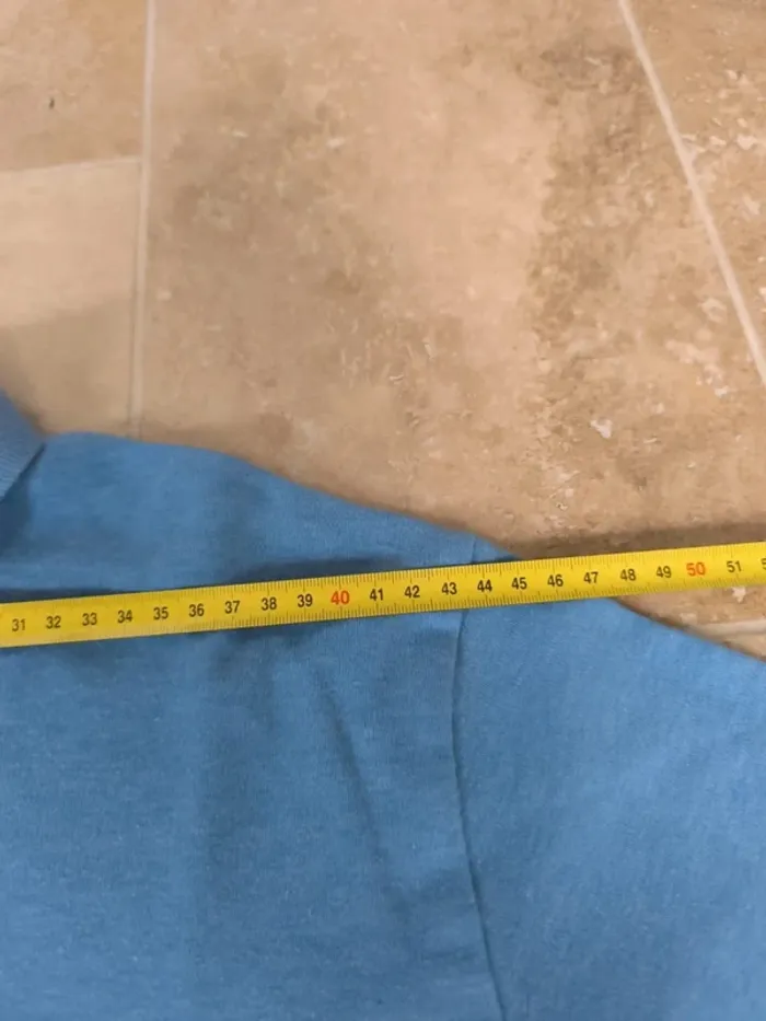 Polo Ralph Lauren homme S bleu clair logo jaune pima coton proche état neuf - photo numéro 7
