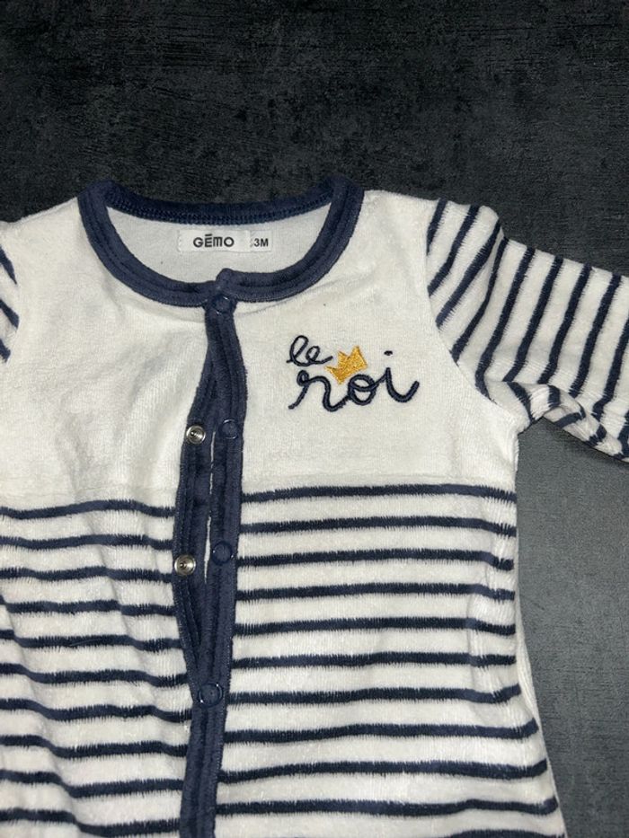 Pyjama bébé « le roi » - photo numéro 3