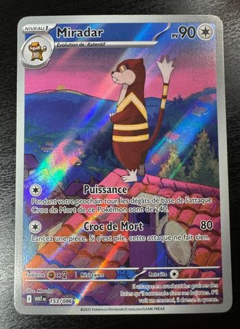 Carte pokémon neuve 🇨🇵 Miradar 153/086 Flamme Blanche