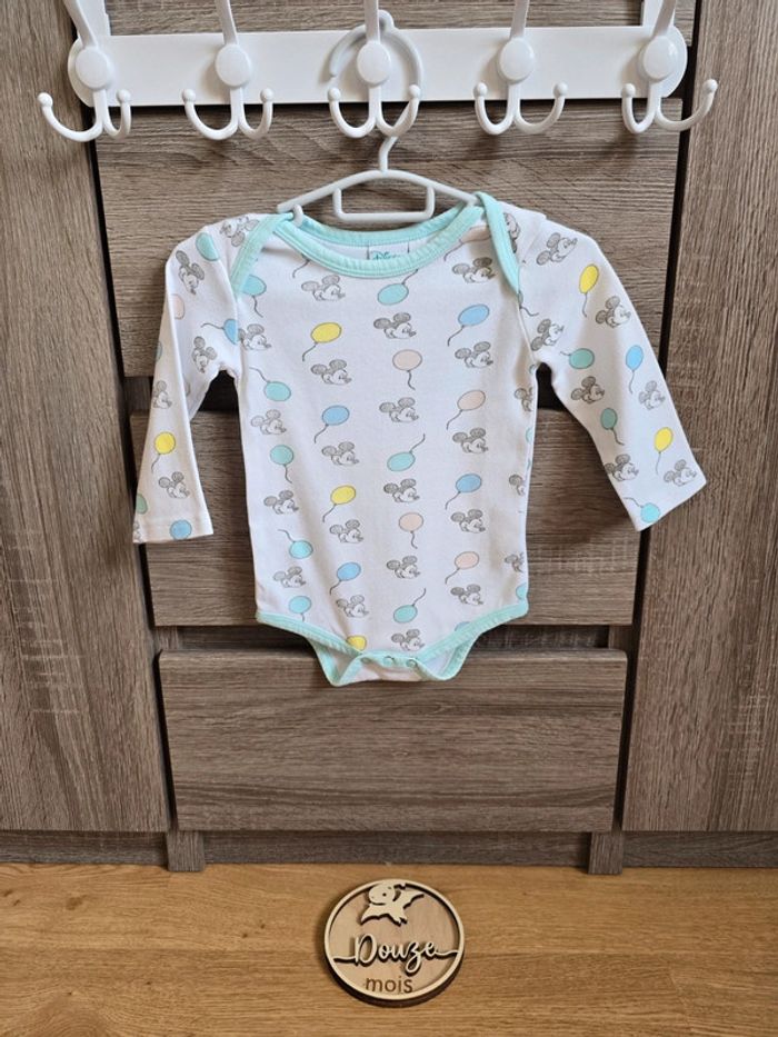 Vêtement Bébé - Bodies Mickey - Disney - 12 mois - photo numéro 2