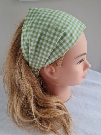 Bandeau fichu vichy