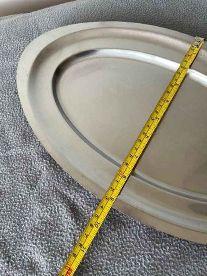 Plat de présentation ou de service pour la table en acier inoxydable. - photo numéro 3