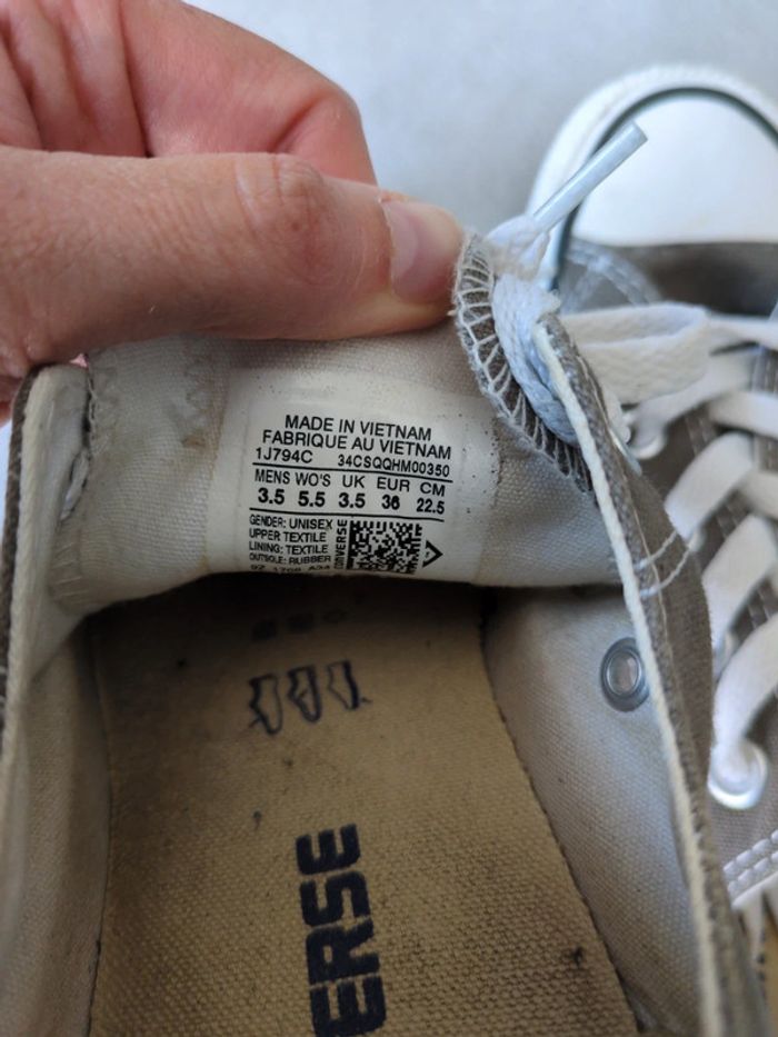 Convers kaki T36 - photo numéro 4