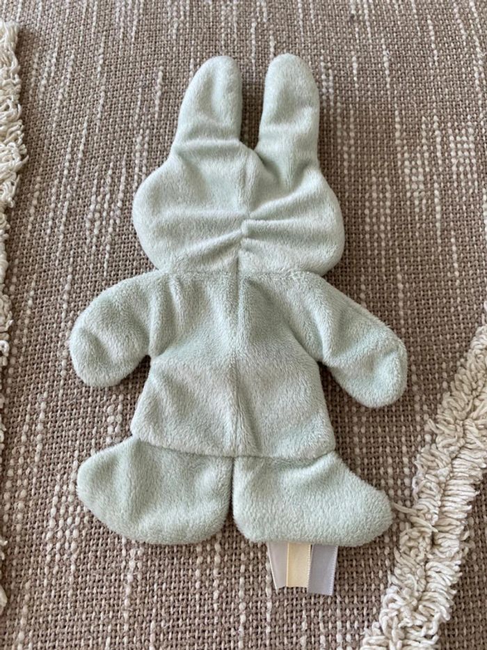 Peluche doudou plat 22cm Zeeman Miffy Nijntje lapin bleu très bon état - photo numéro 3