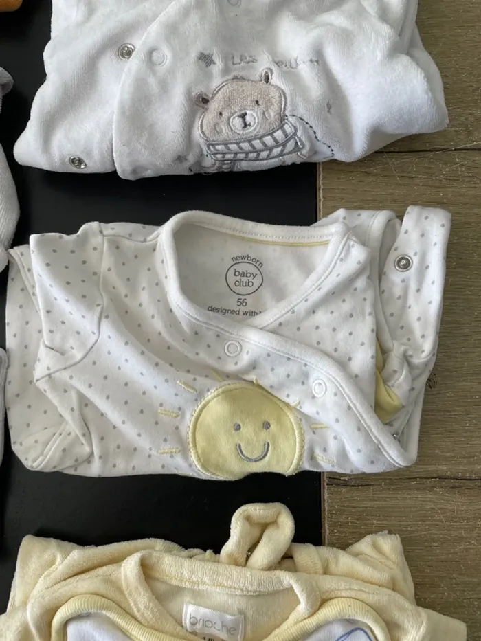 Lot de 9 pyjamas grenouillère 1 mois - photo numéro 6