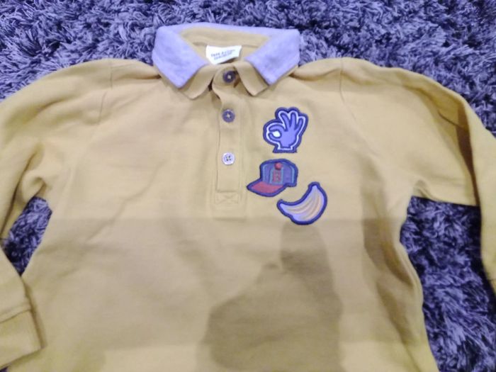 T-shirt manches longues Polo garçon 2 ans - photo numéro 2