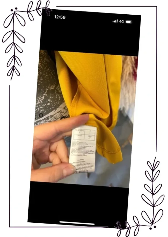 Veste blazer jaune moutarde fluide - photo numéro 5