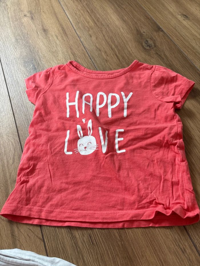 Lot 5 t-shirt manches courtes fille, 2 ans - photo numéro 2