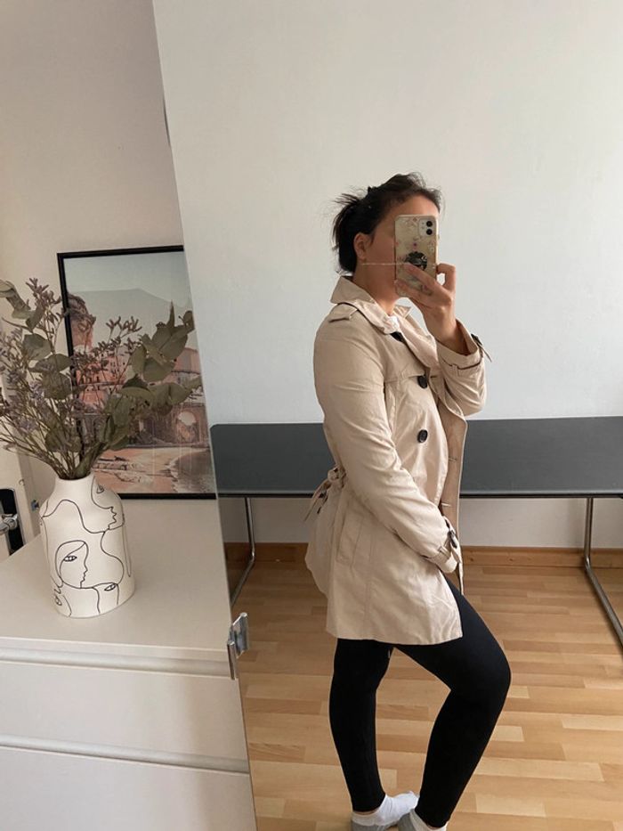 Trench court beige / Taille M - photo numéro 2