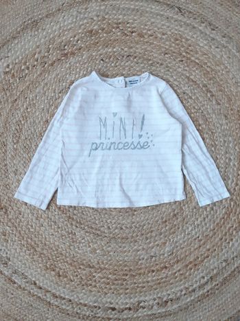 Haut manches longues Tape à l'oeil 86 cm