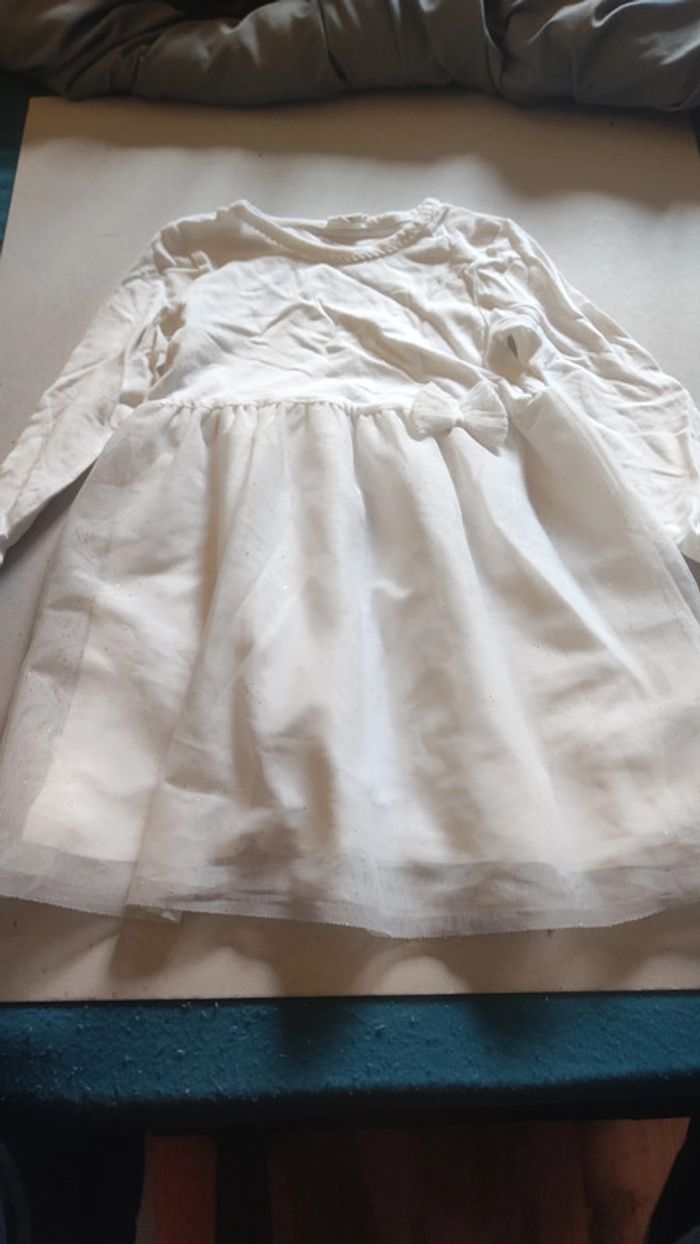 robe blanche 12 mois